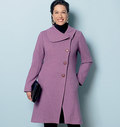 Coat with button closure Coat with button closure