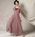 Flutter-Sleeve Dress, Belt and Slip, Kathryn Brenne Flutter-Sleeve Dress, Belt and Slip, Kathryn Brenne