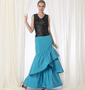 Floor-Length Tiered Skirts Floor-Length Tiered Skirts
