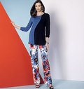 Asymmetrical Seam-Detail Tops, Dress and Pants, Five Easy Pieces Asymmetrical Seam-Detail Tops, Dress and Pants, Five Easy Pieces