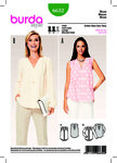 Blouse, V-Neckline with Neckline Band Blouse, V-Neckline with Neckline Band