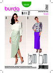 Evening Skirt, Narrow, Slit, Draped Evening Skirt, Narrow, Slit, Draped