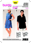Dress, Blouse, Casual Drawstring Casing Dress, Blouse, Casual Drawstring Casing