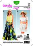Skirt, Tiered Skirt, Elastic Casing Skirt, Tiered Skirt, Elastic Casing