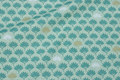 Deko-fabric in dusty-green with small leaves Deko-fabric in dusty-green with small leaves