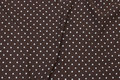 Brown cotton-jersey with small white stars Brown cotton-jersey with small white stars