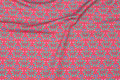 Coral-color cotton-jersey with mint leaves Coral-color cotton-jersey with mint leaves