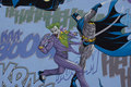 Light blue, firm cotton with Batman and the Joker Light blue, firm cotton with Batman and the Joker