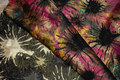 Beautiful lurex-brocade in pink, black and golden Beautiful lurex-brocade in pink, black and golden