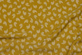 Brass-yellow blouse-micropolyester with white feather Brass-yellow blouse-micropolyester with white feather