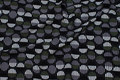 Black cotton-jersey with grey and army 3 cm circles Black cotton-jersey with grey and army 3 cm circles