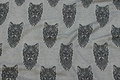 Speckled light grey heavy-jersey with black ulvehoveder Speckled light grey heavy-jersey with black ulvehoveder
