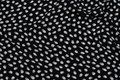 Black viscose-mousselin with white and grey pattern Black viscose-mousselin with white and grey pattern