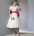 Dress and Sash, Vintage Vogue Dress and Sash, Vintage Vogue