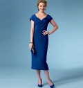 Dress, fitted bodice, v-neck Dress, fitted bodice, v-neck