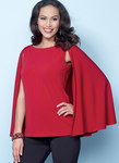 Tops with Cape and Sleeve Variations Tops with Cape and Sleeve Variations