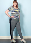 Knit Tops and Elastic-Waist-Pants with Contrast Band Knit Tops and Elastic-Waist-Pants with Contrast Band