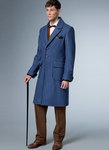 Single-Breasted Lined Coat and Vest with Back Belt Single-Breasted Lined Coat and Vest with Back Belt