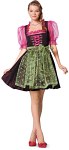 Dirndl folklore robe or dress, lacing and zipper Dirndl folklore robe or dress, lacing and zipper