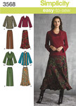 Plus Size Top, Trousers, Skirt and Sash or Scarfr Plus Size Top, Trousers, Skirt and Sash or Scarfr