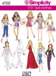 Doll Clothes 11½ inch, dresses, skirts, tops Doll Clothes 11½ inch, dresses, skirts, tops