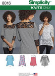Misses´ Knit Tops with Lace Variations Misses´ Knit Tops with Lace Variations