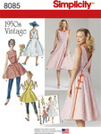 Misses´ Vintage 1950´s Wrap Dress in Two Lengths Misses´ Vintage 1950´s Wrap Dress in Two Lengths