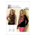 Or sleeveless or flounce-overlay tops Or sleeveless or flounce-overlay tops