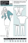 Wing sleeve cardigan, leggings for knits Wing sleeve cardigan, leggings for knits