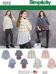 Misses´ Shirt with Fabric Variations Misses´ Shirt with Fabric Variations