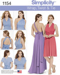 Misses´ Knit Wrap and Tie Dress in Two Lengths Misses´ Knit Wrap and Tie Dress in Two Lengths