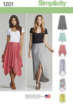 Misses Pull-On Knit Skirts with Length Variations Misses Pull-On Knit Skirts with Length Variations