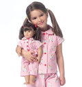 Girls and dolls robe, Belt, Top and Pants Girls and dolls robe, Belt, Top and Pants