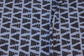 Light blue and charcoal sweatshirt fabric with softened back Light blue and charcoal sweatshirt fabric with softened back