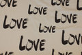 Light grey cotton-jersey with black love-motif Light grey cotton-jersey with black love-motif