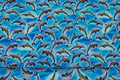 Turqoise cotton-jersey with jumping dolphins Turqoise cotton-jersey with jumping dolphins