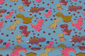 Dusty blue cotton-jersey with Dinos Dusty blue cotton-jersey with Dinos