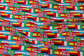 Cotton with lofts of flags Cotton with lofts of flags