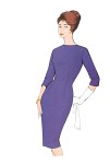 Shift Dress, Vintage, Deep Back, Pleated Skirt Shift Dress, Vintage, Deep Back, Pleated Skirt