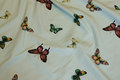 Light mint-green cotton-jersey with butterflies Light mint-green cotton-jersey with butterflies