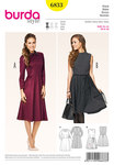 Dress, Waist Seam, Bell-Shaped Skirt Dress, Waist Seam, Bell-Shaped Skirt