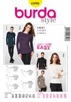 Shirt, raglan sleeves, roll collar Shirt, raglan sleeves, roll collar