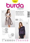 Style of the Fifties, Box Pleats, Blouse, Peplum Style of the Fifties, Box Pleats, Blouse, Peplum