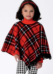 Girls´ Capes and Poncho with Hood, Collar or Fringe Trim Girls´ Capes and Poncho with Hood, Collar or Fringe Trim
