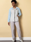 Seamed Jacket with Hood and Drawstring Pants Seamed Jacket with Hood and Drawstring Pants