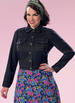 Button-Down Jacket with Bust Pockets Button-Down Jacket with Bust Pockets