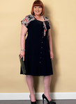 Sweetheart-Neckline Blouse and Dress with Front Ruffle Sweetheart-Neckline Blouse and Dress with Front Ruffle