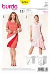 Dress, color-blocking, mix of materials Dress, color-blocking, mix of materials