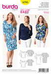 Shirt, Dress, gathered sides, waterfall neck Shirt, Dress, gathered sides, waterfall neck