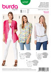 Blouse, rounded side slitsJacket, softly draping collar Blouse, rounded side slitsJacket, softly draping collar